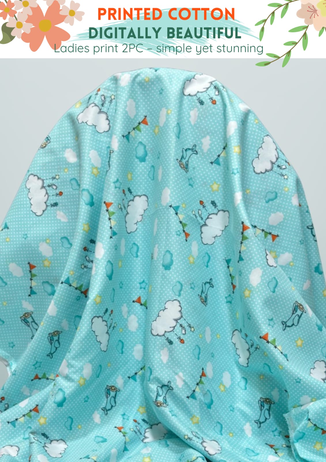 2 Piece Printed Summer Cotton