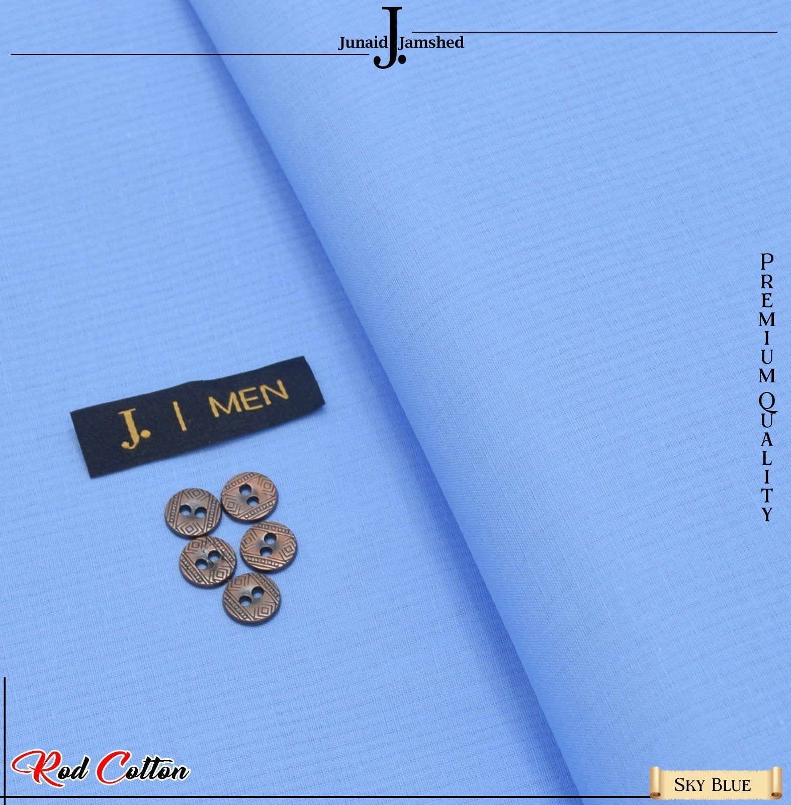 J. تأثر Pure Rod Cotton in Silver Finish