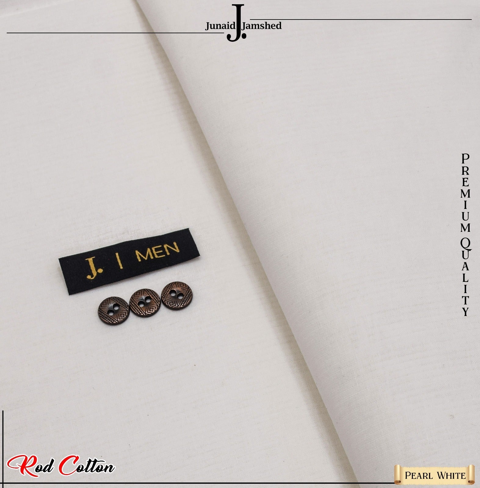 J. تأثر Pure Rod Cotton in Silver Finish