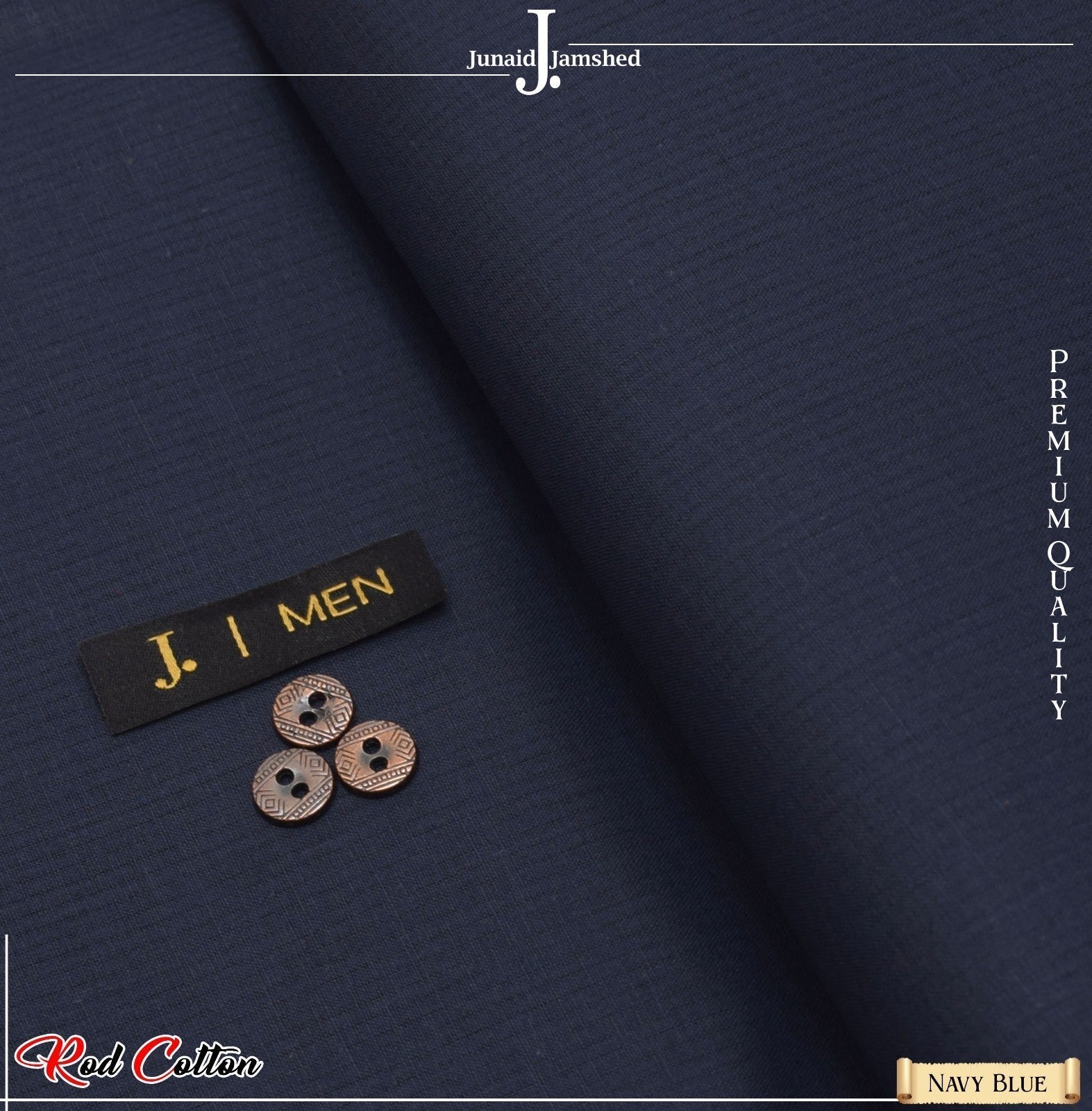 J. تأثر Pure Rod Cotton in Silver Finish