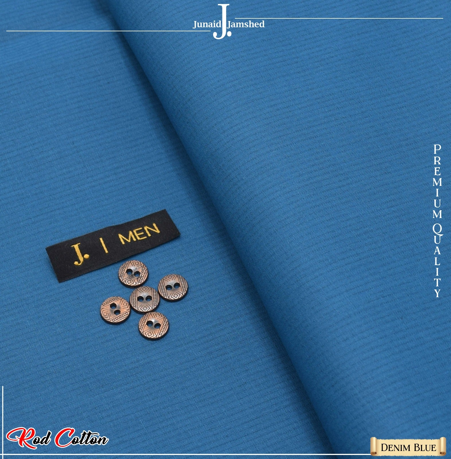 J. تأثر Pure Rod Cotton in Silver Finish