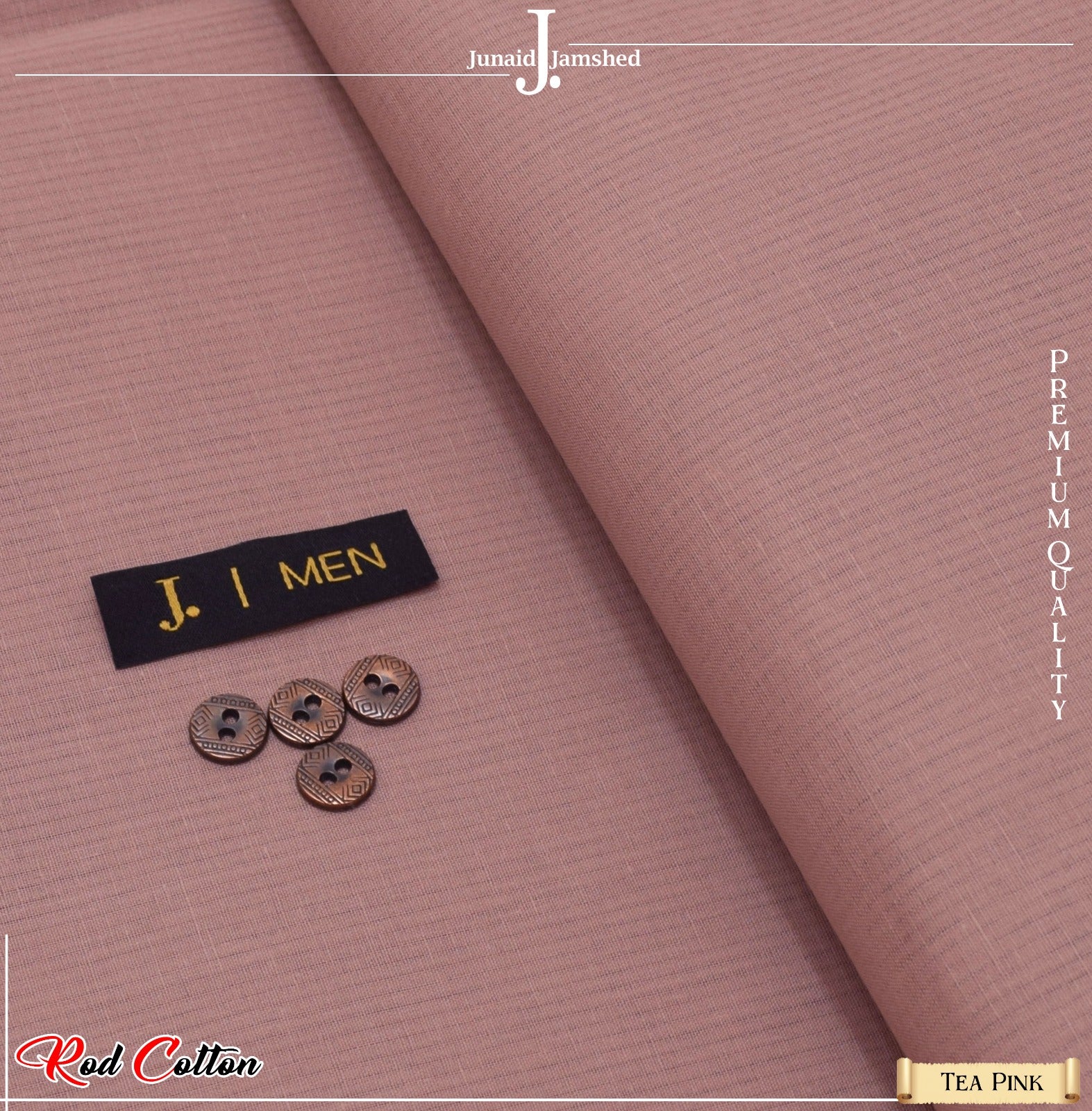 J. تأثر Pure Rod Cotton in Silver Finish