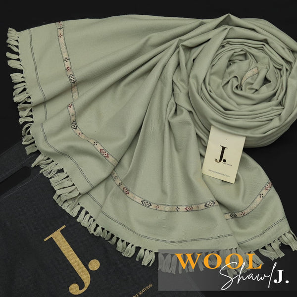 J. Men Premium Woolen Shawl D-006 (Pista)