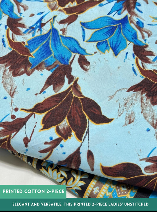2 Piece Printed Summer Cotton
