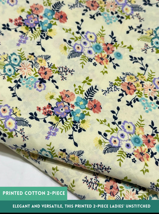 2 Piece Printed Summer Cotton