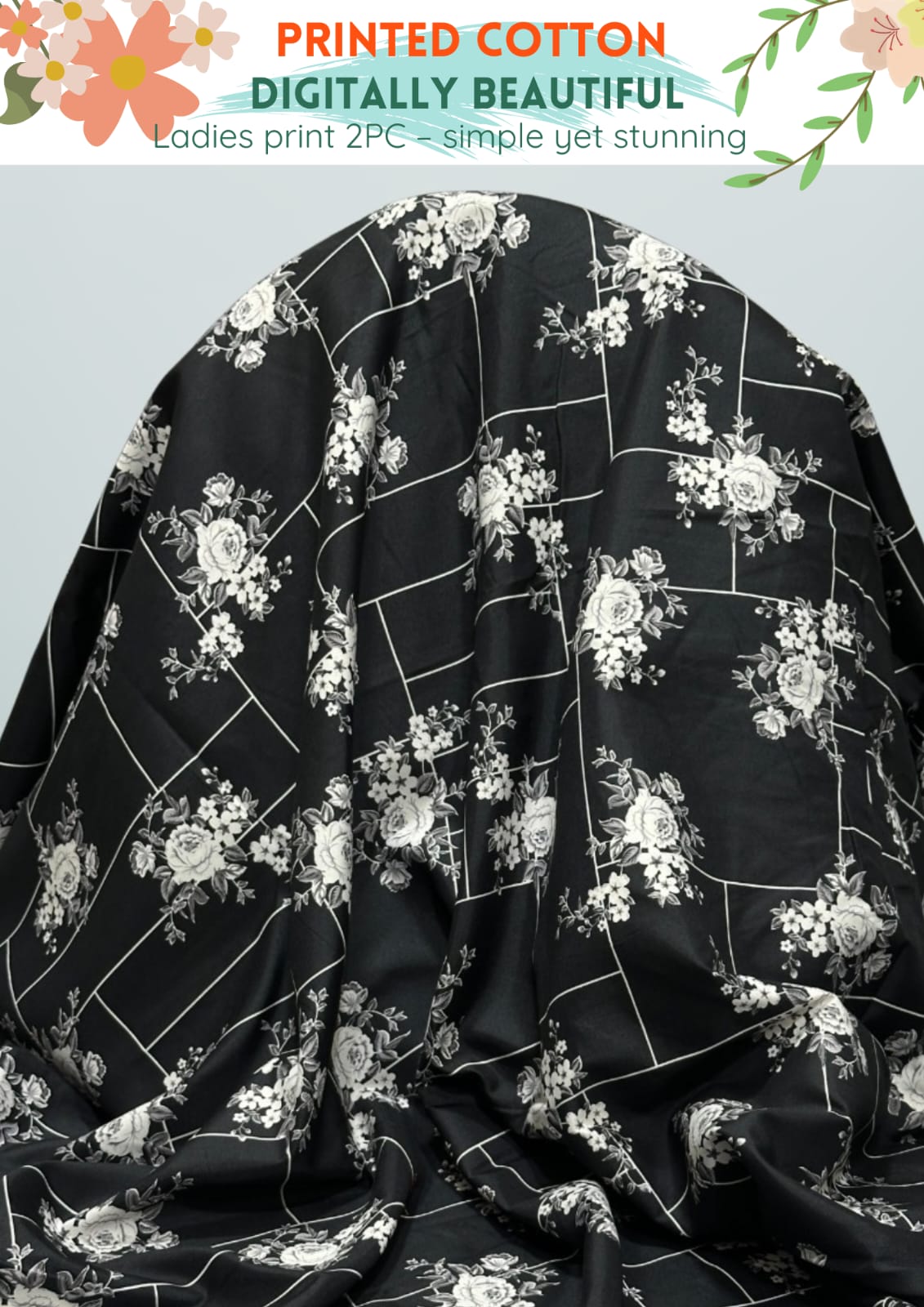 2 Piece Printed Cotton