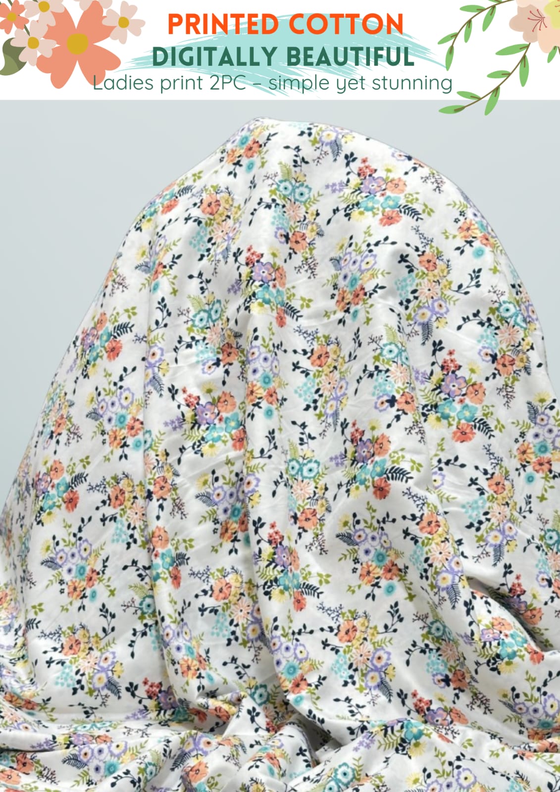 2 Piece Printed Summer Cotton