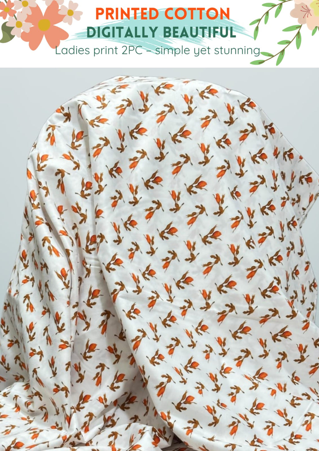 2 Piece Printed Cotton