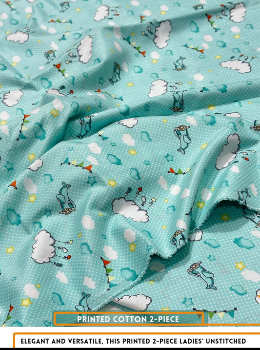 2 Piece Printed Summer Cotton